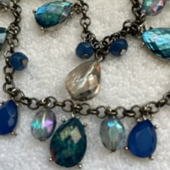 Blue/Aqua/Turquoise Layered Necklace - Picture 4 of 15